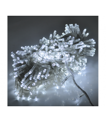 Гірлянди 300LED (Діод) White, 8 режимів, 16метров, прозора ізоляція, BOX
