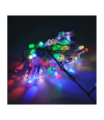 Гірлянди 120LED (Штора) Red - Green - Blue - Yellow, 8 режимів, 3х0,3 метра, прозора ізоляція, BOX