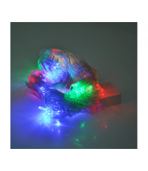 Гірлянди 240LED (Сітка) Red - Green - Blue - Yellow, 1,5 * 1,5 метри, прозора ізоляція, BOX