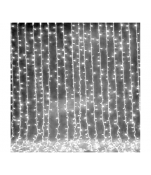 Гірлянда 240LED (Водоспад) White, 8 режимів, 2 * 2метра, прозора ізоляція, BOX