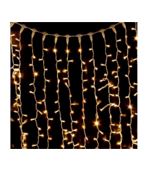 Гірлянда 240LED (Водоспад) White Hot, 8 режимів, 2*2метри, прозора ізоляція, BOX