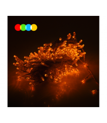 Гірлянда 300LED Водоспад (Red - Green - Blue - Yellow), 8 режимів, 3*1,2 метра, прозора ізоляція, BOX)