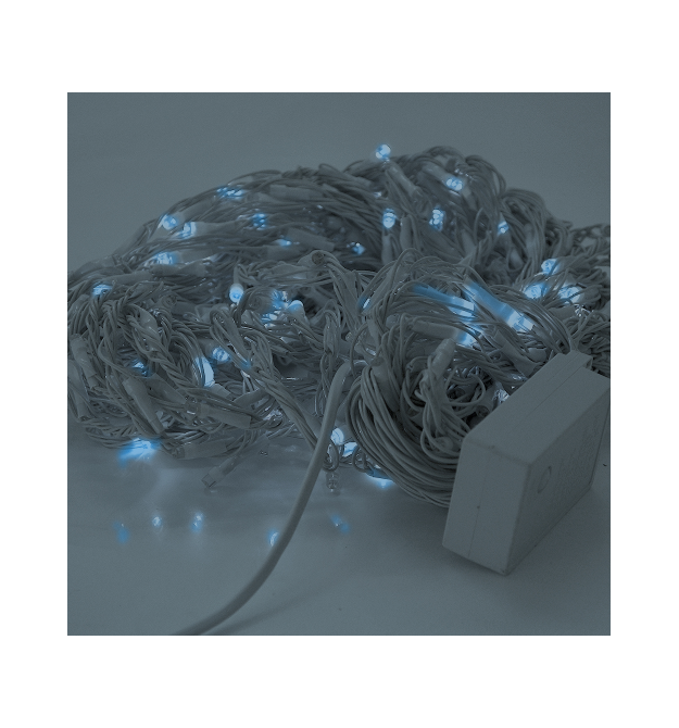 Гірлянда 480LED (Водоспад) Blue, 8 режимів, 3 * 2метра, біла ізоляція, BOX