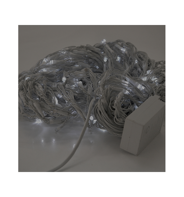 Гірлянда 480LED (Водоспад) White HOT, 8 режимів, 3 * 2метра, біла ізоляція, BOX