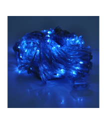 Гірлянда 500LED (Водоспад) Blue, 8 режимів, 3*2 метра, прозора ізоляція, BOX