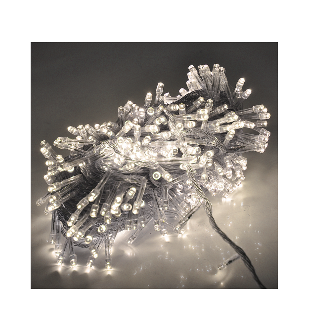 Гірлянда 560LED (Водоспад) White HOT, 8 режимів, 3 * 3метра, прозора ізоляція, BOX