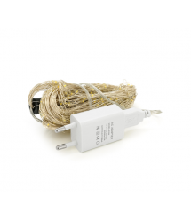 Гірлянда Кінський хвіст 600Led, 20 ниток по 3м, Hot White