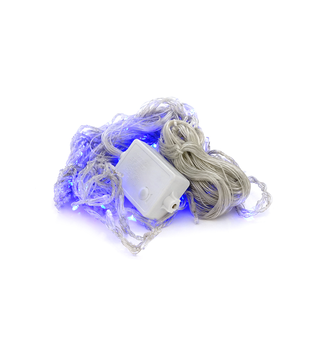Гірлянди 330LED Водоспад (Blue), 8 режимів, 3*2метри, прозора ізоляція, BOX