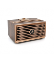 Колонка Kisonli G1 Bluetooth 5.0, 2х10W, 1500mAh, USB - TF - BT - FM - AUX, DC: 5V, Dark wood, BOX, Q24