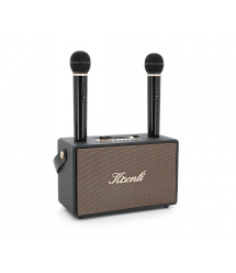 Колонка Kisonli G101 Bluetooth 5.0,Two microphone, 2х15W, 2400mAh, USB, DC: 5V - 1A, BOX, Black, Q8