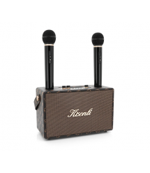 Колонка Kisonli G101 Bluetooth 5.0,Two microphone, 2х15W, 2400mAh, USB, DC: 5V - 1A, BOX, Brown, Q8