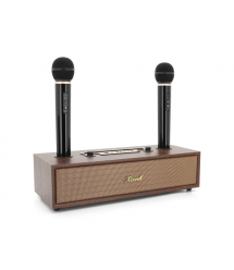 Колонка Kisonli G102 Bluetooth 5.3,Two microphone, 2х8W, 1800mAh, USB - TF - BT - AUX, DC: 5V, BOX, Brown, Q8
