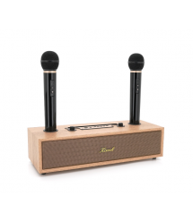 Колонка Kisonli G102 Bluetooth 5.3,Two microphone, 2х8W, 1800mAh, USB - TF - BT - AUX, DC: 5V, BOX, Wooden, Q8