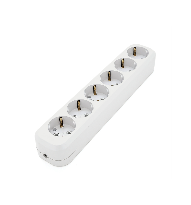 Колодка для подовжувача 6 гнізд із заземленням 16A 250V, Q48