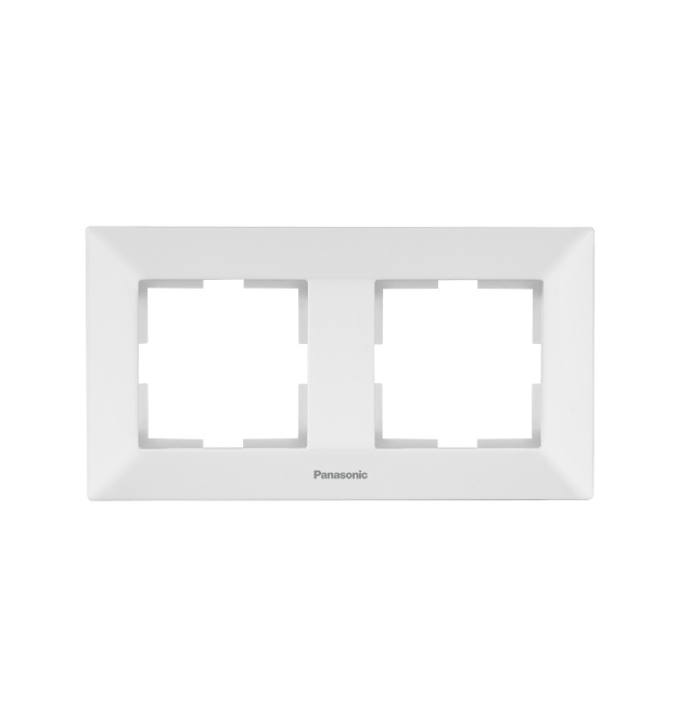 Рамка Panasonic Arkedia Slim подвійна, горизонтальна, біла