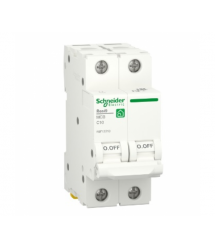 Автоматичний вимикач Schneider RESI9 10А, 2P, крива C, 6кА