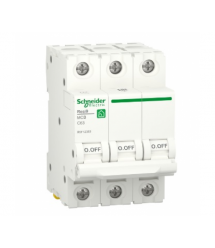 Автоматичний вимикач Schneider RESI9 63А, 3P, крива C, 6кА