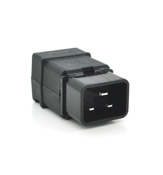 Триконтактний роз'єм IEC320 C20 тато (прямий), 250V, 16A, під викруткове складання (бабочка) Q50 - 500