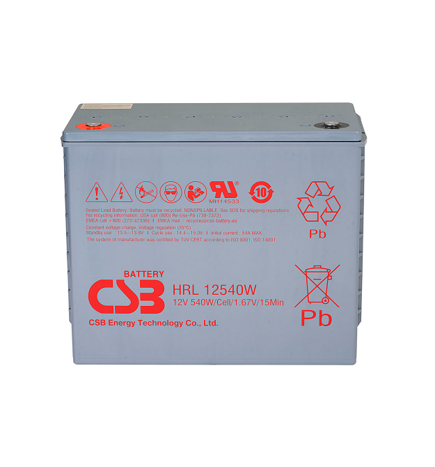 Аккумуляторная батарея CSB HRL12540W, 12V 130Ah (343х170х274мм)