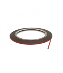 Скотч двосторонній 3М довжина 25м, ширина 2 мм поліуритановий червоний