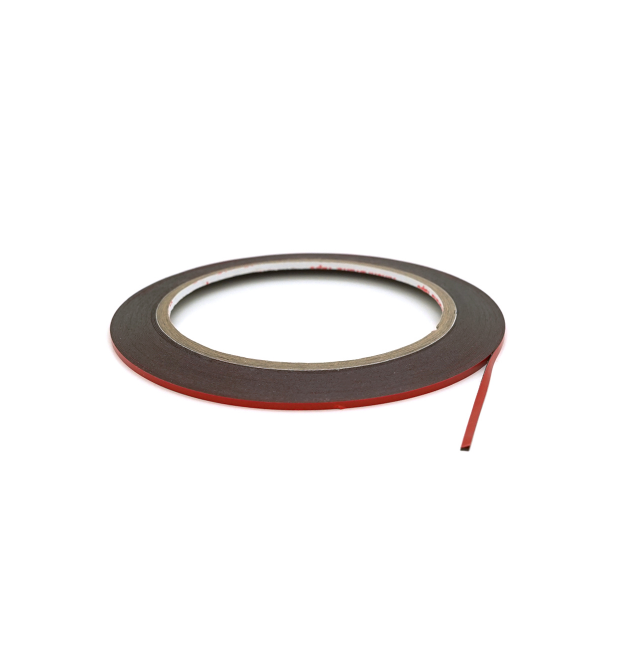 Скотч двосторонній 3М довжина 25м, ширина 2 мм поліуритановий червоний