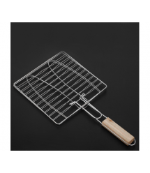 Решітка-гриль для риби, подвійна, 22х22 cm, нержавіюча сталь