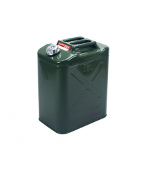 Каністра Merlion YT-HS-FX-35L, металева з клапаном + гнучка лейка, 35л, 355х255х480мм, Зелена