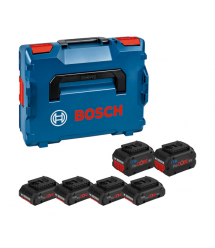 Акумуляторні батареї BOSCH 4x PC18V4.0+2x PC18V, Box