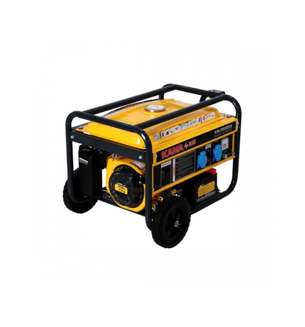Генератор бензиновий KGL3500CE, однофазний 230V, 50Hz, 3.5KVA, об&aposєм 15л