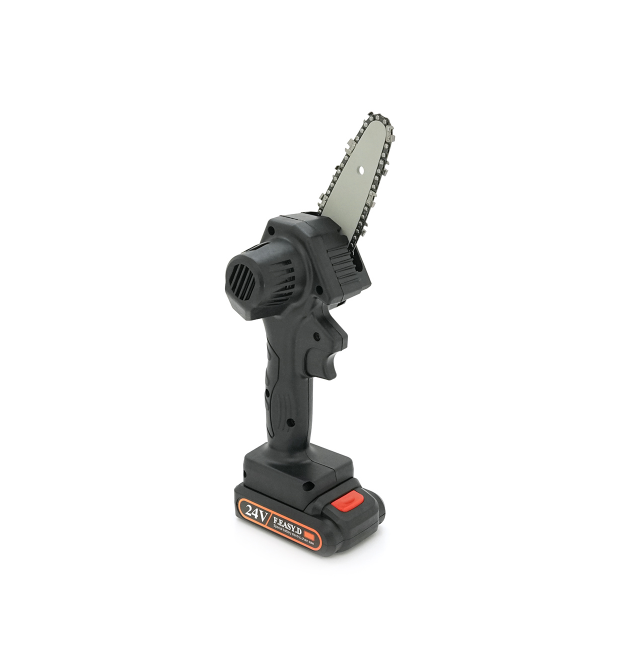 Акумуляторна ланцюгова пилка Mini Chain Saw 15cm, 24V, зарядне + 2 аккумулятори, Вох