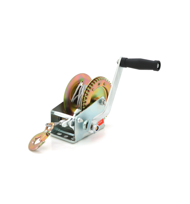 Лебідка WO1000LB ручна барабанна, вантажопідйомність до 350кг, довжина троса 7м
