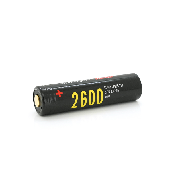 Акумулятор 18650 Li-Ion Soshine 18650USB-3.7-2600, microUSB, 2600mAh, 2.5A, 4.2 - 3.6 - 2.75V, Black