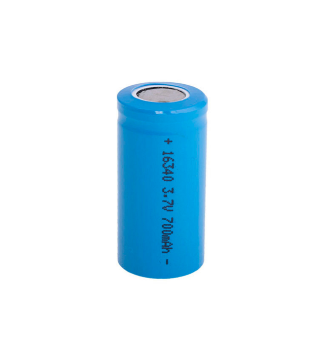 Акумулятор 16340 Li-Ion Vipow ICR16340 FlatTop, 700mAh, 3.7V, Blue Q50 - 500