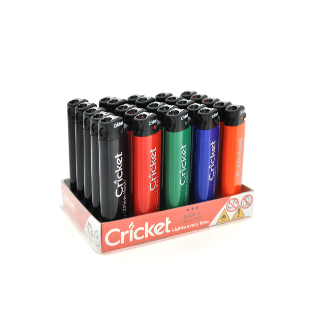 Запальничка Cricket, упаковка 25шт, ціна за упаковку, Mix color
