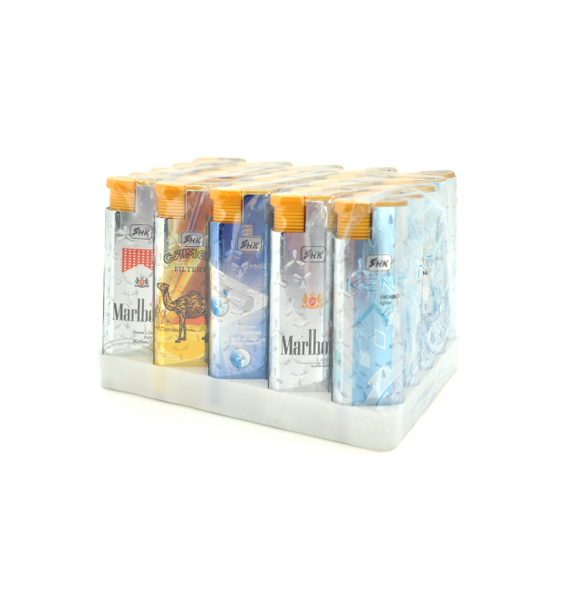 Запальничка Турбо Lighter, упаковка 50шт, ціна за упаковку, Mix color