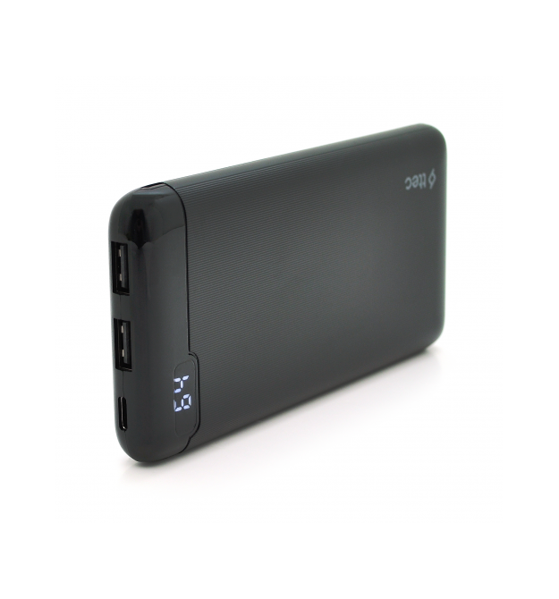 PowerbankTtec 10000mAh, Output: 2*USB + Type-C, 20W, Black, Q30