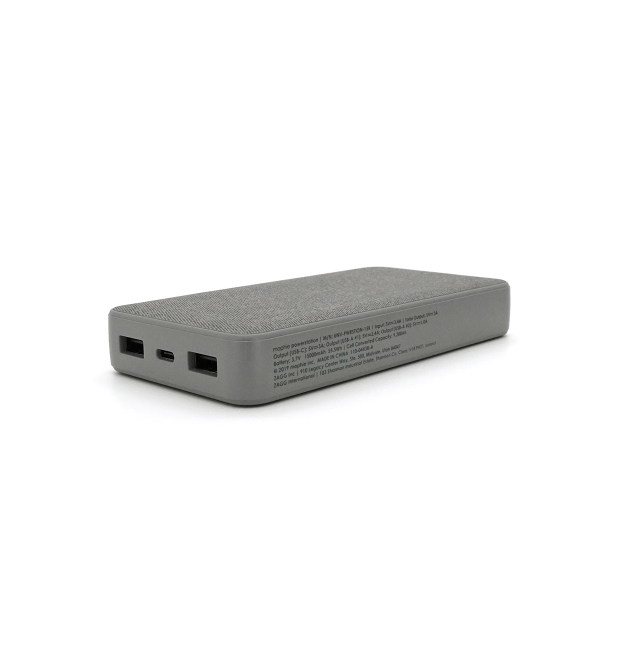 Powerbank Ttec Mophie15000mAh, Output: 2*USB + Type-C, 20W, Gray, Q20