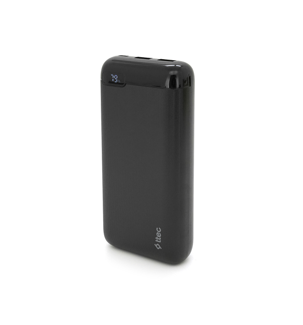 PowerbankTtec 20000mAh, Output: 2*USB + Type-C, 20W, Black, Q20