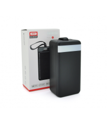 PowerBank XO-PR159 60000mAh, flashlight, Input: 5V - 2.5A, 9V - 2A,12V - 1.5A (Micro, Type-C, Lightning), Output: 5V - 2A, 5V