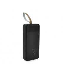 Power bank YM-318KCX 30000mAh, flashlight, Input: 5V - 2.1A(micro USB, Type-C, Lightning),Output: 5V - 2.1A(4хUSB),With 3 owner
