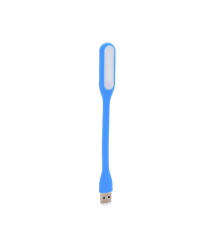Ліхтарик гнучкий LED USB, Blue, OEM