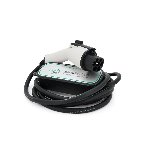 Зарядное устройство для электромобиля DC: 220V – 32A, длина кабеля 5m, IP67, разъем GB – T, LED-индикация