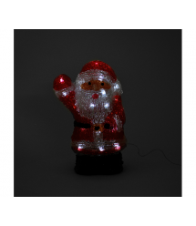 Світиться Дід Мороз 40см, 220в кабель 0,5 м, пластик, що не герметичний, Box