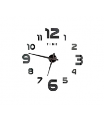 Настінний 3D годинник ZH17520, 120cm, Black