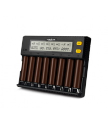 Зарядний пристрій універсальний PUJIMAX, 8 каналів, LED інд., підтримує Li-ion, Ni-MH і Ni-Cd AA (R6), ААA (R03), AAAA, С (R14),