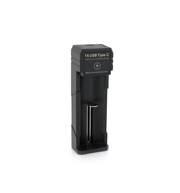 Зарядний пристрій Yonii 18650 - 26650 - 21700 - 18340, 4.2V - 1000mAh, живлення від USB - Type-C, Q 300