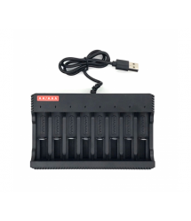 Зарядний пристрій MS-ZD8, 8 каналів, АА - ААА, 1.2V - 1600mAh, живлення від USB