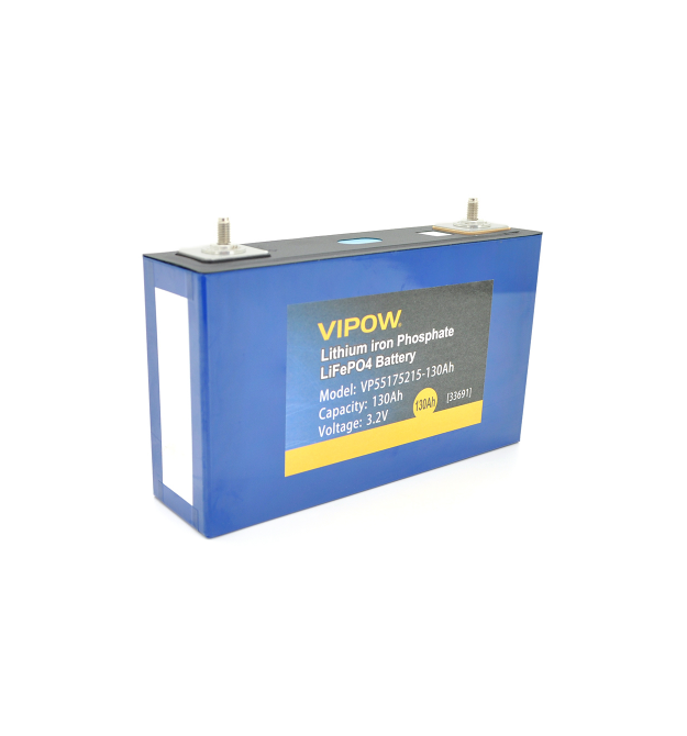 Осередок Vipow 3.2V 130AH для збирання LiFePo4 акумуляторів, (113 x 50 x 194) мм, Q5