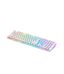 Клавіатура USB Fantech MK855RGB, довжина кабелю 135см, (Eng - Укр), White, 108к, Q10