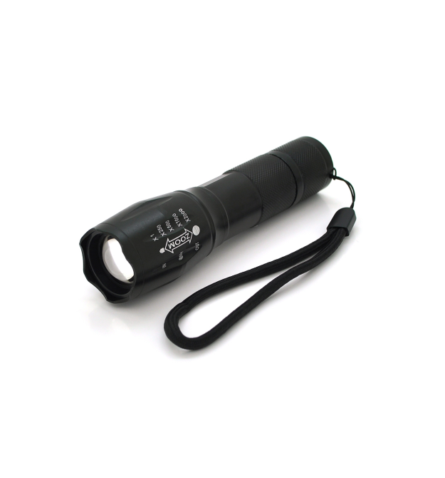 Ліхтарик ручний Bailong BL-A-5, Led-CREE Q5, Zoom, 4 реж., корпус-алюміній, водостійкий, ударостійкий, живлення 18650 (немає в к